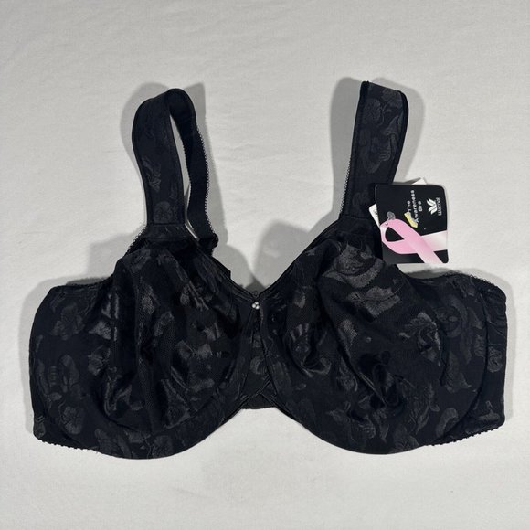 NWT Wacaol‎ [ 42DD US ] Awareness Underwire Bra in Black #6277 - Picture 5 of 13